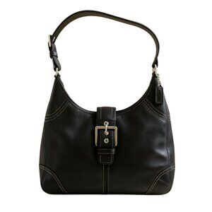 Coach Soho Shoulder Bag – Black Italian Leather – F11197 – Mint